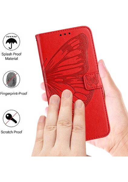 Tecno Pop 5c Premium Deri Kapak Kapak Manyetik Kabartma Için Kılıf (Yurt Dışından)