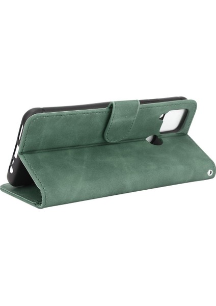 Kart Tutucu Kickstand Deri ile Realme C15 Tam Koruma (Yurt Dışından) modelleri