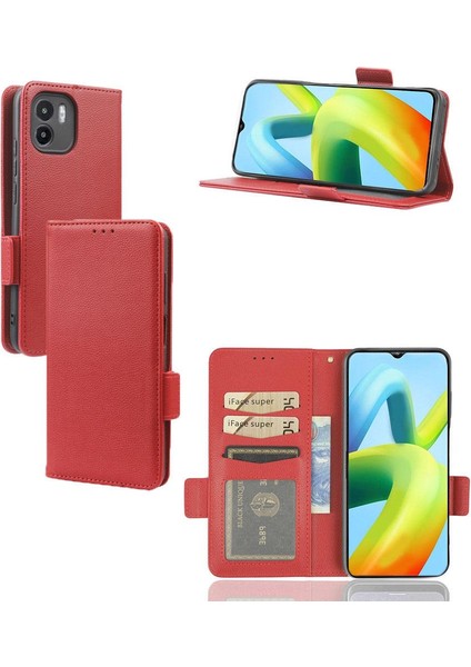 Xiaomi Redmi A1 Kart Yuvaları Tutucu Pu Deri Cüzdan Manyetik Yan (Yurt Dışından)