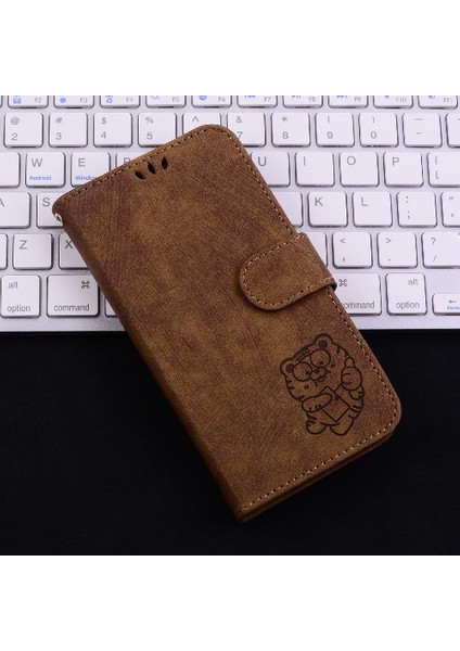 Iphone 12 Için Kılıf Pro Max Tutucu Kapak Kabartmalı Sevimli Kaplan Cüzdan Kılıf (Yurt Dışından)