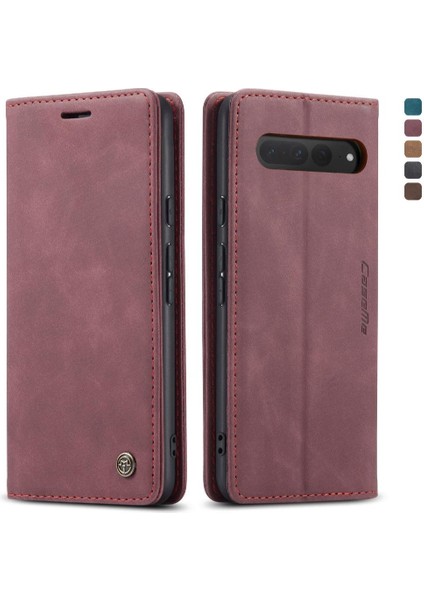 Google Piksel 7 Pro Için Flip Case Vintage Pu Deri Cüzdan Kılıf Kart Yuvası (Yurt Dışından)