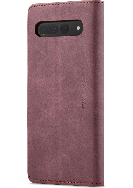 Google Piksel 7 Pro Için Flip Case Vintage Pu Deri Cüzdan Kılıf Kart Yuvası (Yurt Dışından)