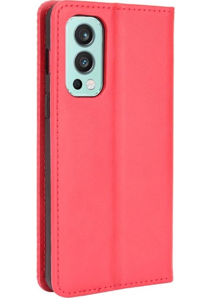 Oneplus Nord 2 5g Pu Deri Manyetik Kapatma Cüzdan Için Kılıf (Yurt Dışından)