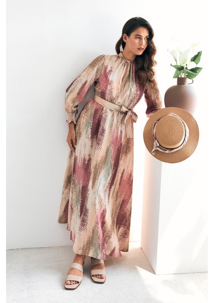 Olivia Desenli Elbise - Gül Kurusu modelleri