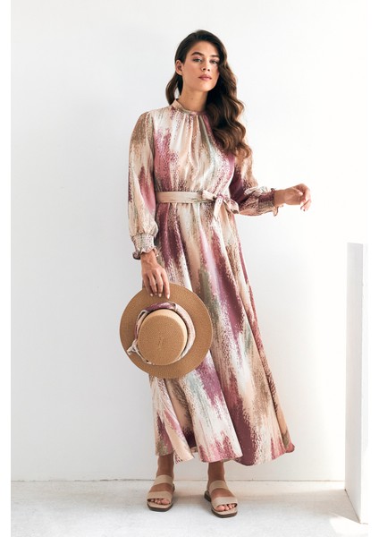 Olivia Desenli Elbise - Gül Kurusu fırsatları