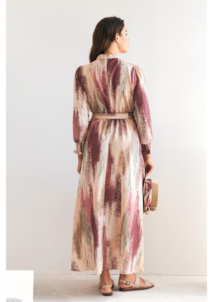 Olivia Desenli Elbise - Gül Kurusu indirimleri