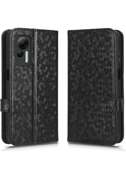 Ulefone Not 14 Için Kılıf Manyetik Toka Deri Cüzdan Kapak Geometrik (Yurt Dışından)