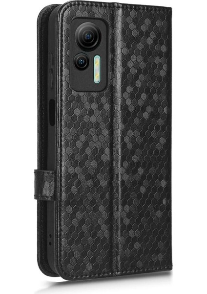 Ulefone Not 14 Için Kılıf Manyetik Toka Deri Cüzdan Kapak Geometrik (Yurt Dışından)