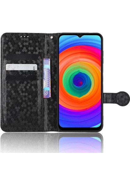 Ulefone Not 14 Için Kılıf Manyetik Toka Deri Cüzdan Kapak Geometrik (Yurt Dışından)