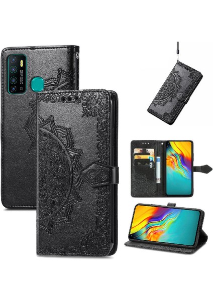 Infinix Sıcak 9 Flip Kapak Için Kılıf Zarif Desen Darbeye Deri (Yurt Dışından)