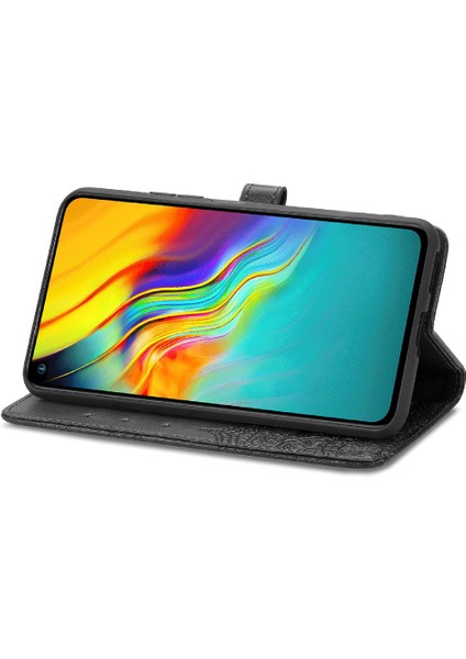 Infinix Sıcak 9 Flip Kapak Için Kılıf Zarif Desen Darbeye Deri (Yurt Dışından)