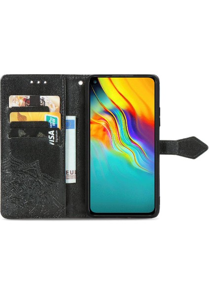 Infinix Sıcak 9 Flip Kapak Için Kılıf Zarif Desen Darbeye Deri (Yurt Dışından)