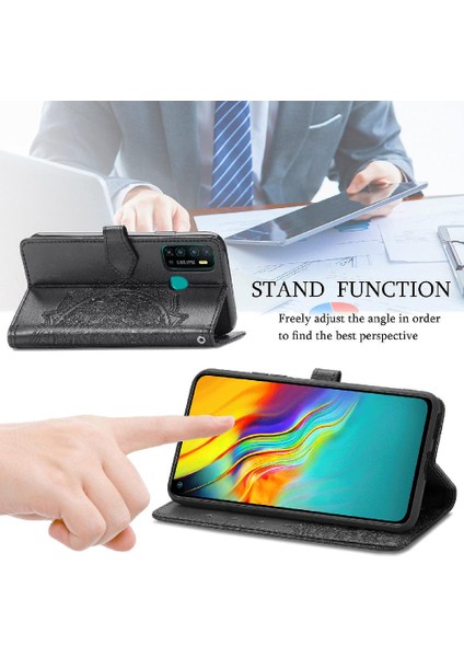 Infinix Sıcak 9 Flip Kapak Için Kılıf Zarif Desen Darbeye Deri (Yurt Dışından)
