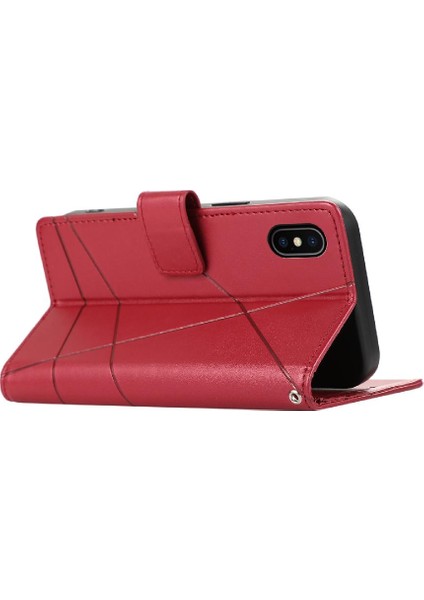 Iphone x Için Flip Case/xs Üç Kart Yuvaları Şok Emici Kickstand (Yurt Dışından)