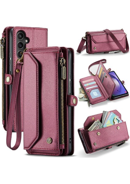 Samsung Galaxy A54 Için Crossbody Durumda 5g Kart Tutucu Cüzdan Kılıf Kadınlar Için (Yurt Dışından)