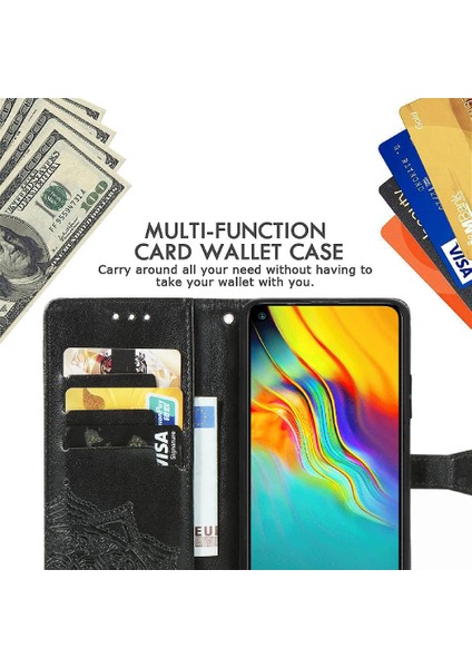Infinix Sıcak 9 Flip Kapak Için Kılıf Zarif Desen Darbeye Deri (Yurt Dışından)