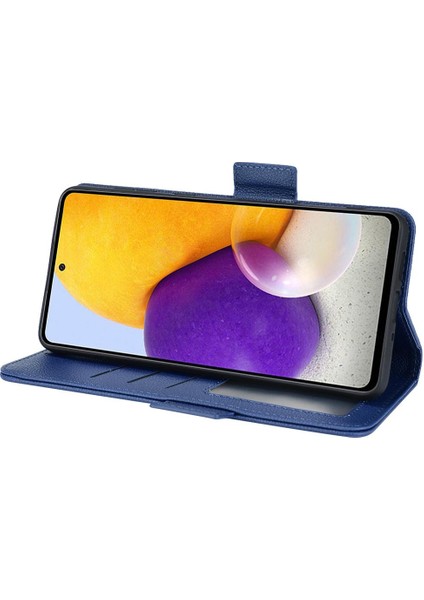 Samsung Galaxy A73 5g Yan Toka Pu Deri Manyetik Kart Yuvaları (Yurt Dışından)