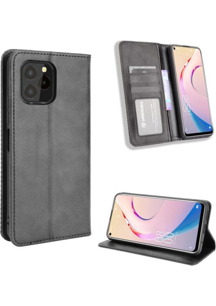 Oukitel C21 Pro Pu Deri Manyetik Kapatma Cüzdan Için Kılıf (Yurt Dışından)