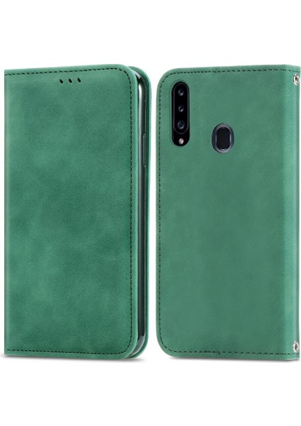 Samsung A20S Darbeye Kapak Kapak Kılıf Cüzdan Basit (Yurt Dışından) indirimleri
