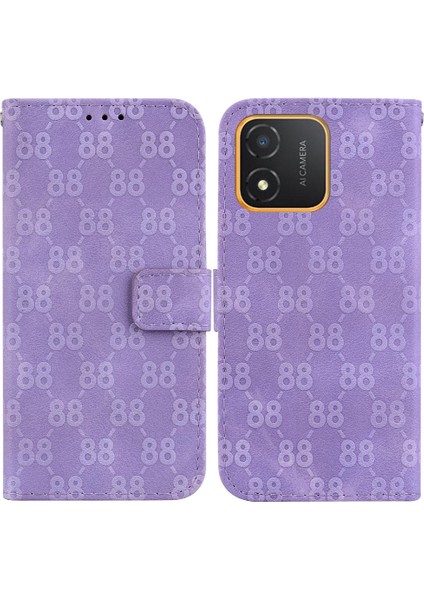 Onur X5 Için Telefon Kılıfı Pu Deri Kickstand Cüzdan Kapak Çift 8 Kart (Yurt Dışından)