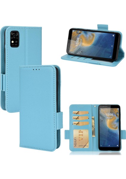 Zte Blade Case Yan Toka Cüzdan Pu Deri Manyetik Kart Yuvaları (Yurt Dışından)