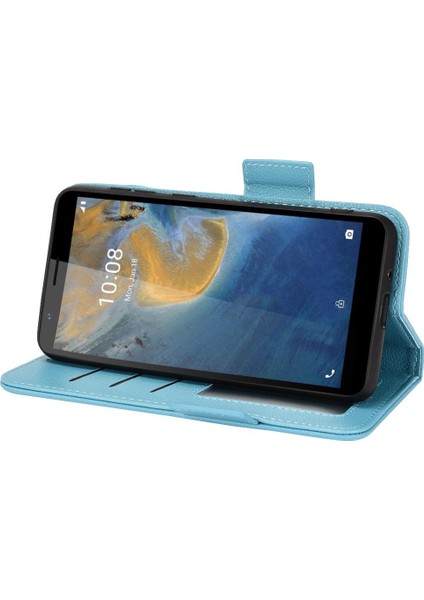 Zte Blade Case Yan Toka Cüzdan Pu Deri Manyetik Kart Yuvaları (Yurt Dışından)
