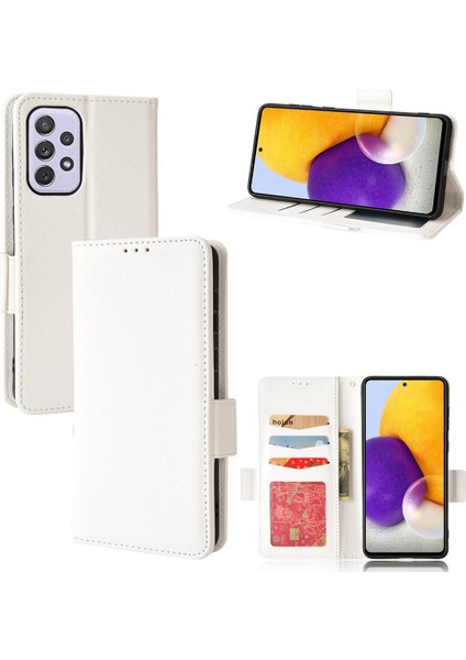Samsung Galaxy A73 5g Yan Toka Pu Deri Manyetik Kart Yuvaları (Yurt Dışından)
