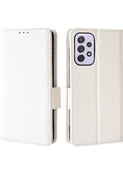 Samsung Galaxy A73 5g Yan Toka Pu Deri Manyetik Kart Yuvaları (Yurt Dışından)