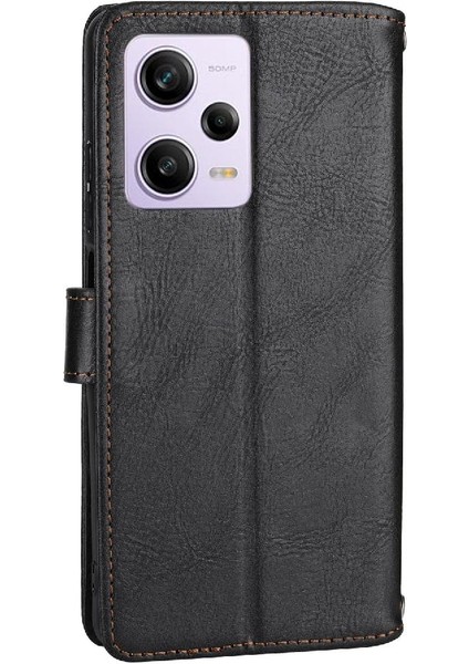 Xiaomi Redmi Not 12 Için Flip Case 5g Kart Tutucu Pu Deri Kayış (Yurt Dışından)