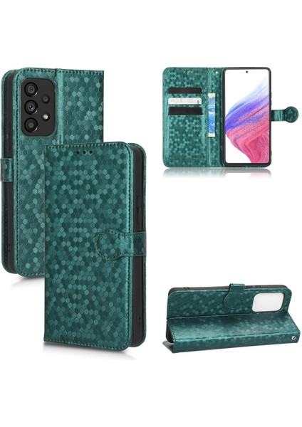 Samsung Galaxy A53 5g Için Geometrik Desen Deri Cüzdan Kapak (Yurt Dışından)