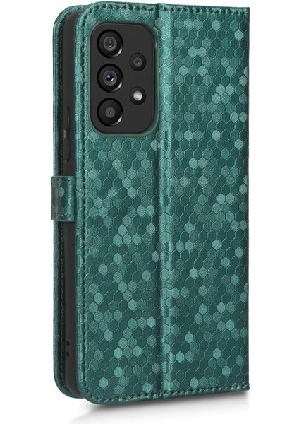 Samsung Galaxy A53 5g Için Geometrik Desen Deri Cüzdan Kapak (Yurt Dışından)