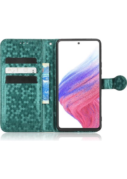 Samsung Galaxy A53 5g Için Geometrik Desen Deri Cüzdan Kapak (Yurt Dışından)