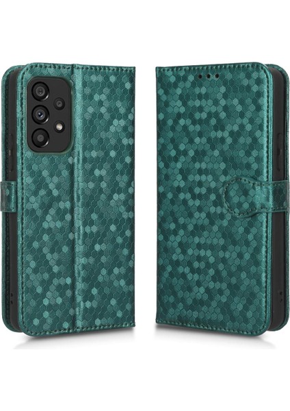 Samsung Galaxy A53 5g Için Geometrik Desen Deri Cüzdan Kapak (Yurt Dışından)