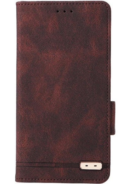 Kart Tutucu Kickstand Deri Folio Flip ile iphone 14 Pro Max Için Kılıf (Yurt Dışından)
