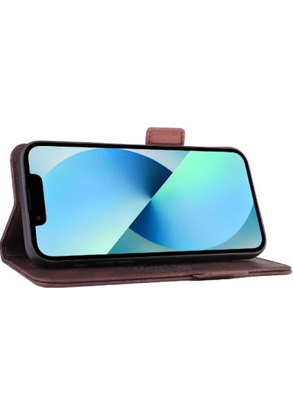 Kart Tutucu Kickstand Deri Folio Flip ile iphone 14 Pro Max Için Kılıf (Yurt Dışından)