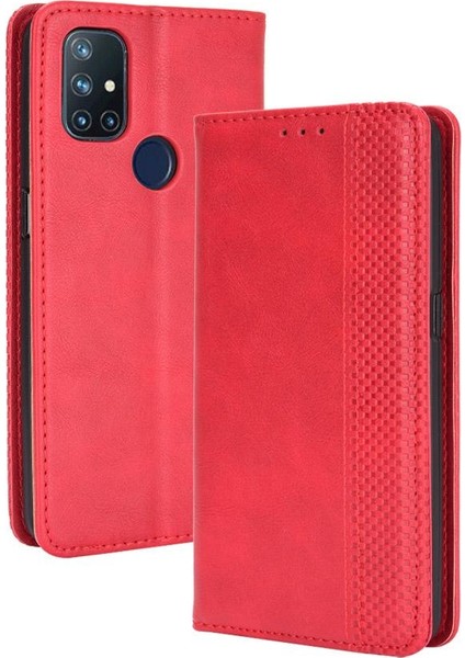 Oneplus Nord N10 5g Cüzdan Manyetik Kapatma Pu Deri Kılıf (Yurt Dışından)