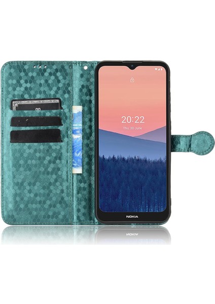 Nokia C21 Manyetik Toka Deri Cüzdan Kapak Için Kılıf Geometrik Desen (Yurt Dışından) fırsatları