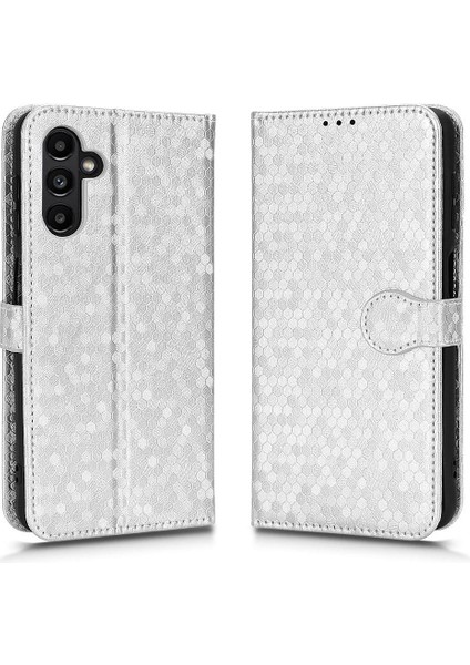 Samsung Galaxy A13 5g Için Kılıf Deri Cüzdan Kapak Geometrik Desen (Yurt Dışından)
