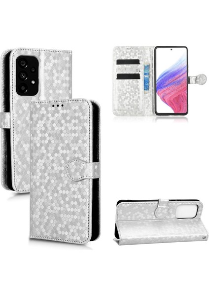 Samsung Galaxy A53 5g Için Geometrik Desen Deri Cüzdan Kapak (Yurt Dışından)