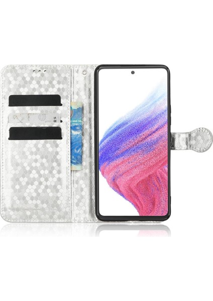 Samsung Galaxy A53 5g Için Geometrik Desen Deri Cüzdan Kapak (Yurt Dışından)