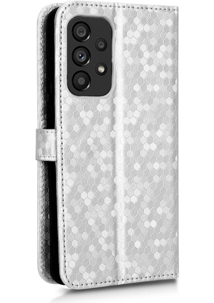 Samsung Galaxy A53 5g Için Geometrik Desen Deri Cüzdan Kapak (Yurt Dışından)