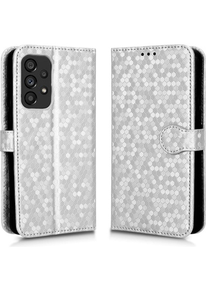 Samsung Galaxy A53 5g Için Geometrik Desen Deri Cüzdan Kapak (Yurt Dışından)