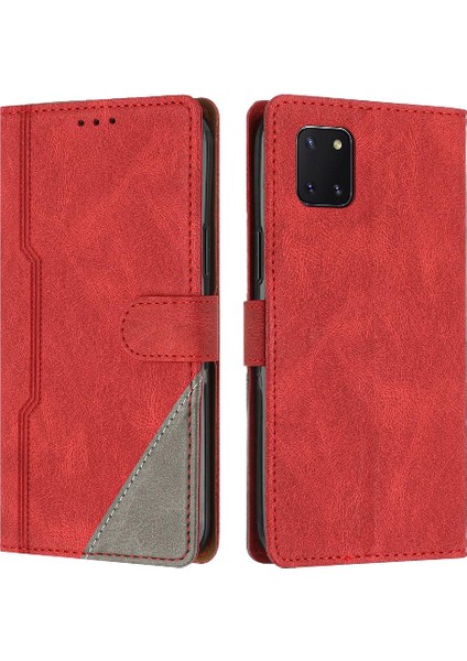 Samsung Galaxy Not 10 Lite Için Kılıf Kart Yuvaları Kapak Cüzdan Manyetik Pu (Yurt Dışından)
