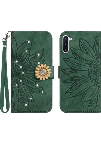 Samsung Galaxy Not 10 Telefon Kılıfı Için Kılıf Kart Tutucu Pu Deri Flip Tpu (Yurt Dışından)