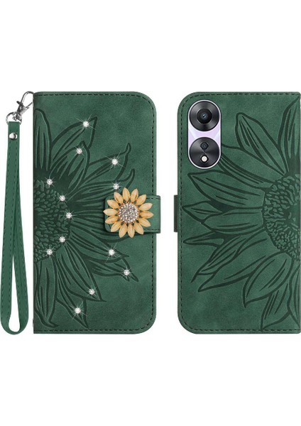Oppo A38 4g Telefon Kılıfı Için Kılıf Pu Deri Kapak Çevirin Cüzdan Kredi (Yurt Dışından)