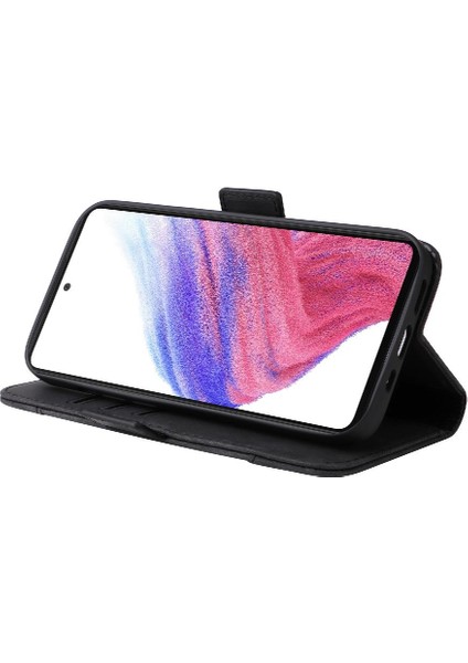 Samsung Galaxy A53 5g Tpu Deri Manyetik Kart Yuvaları Cüzdan Flip Case (Yurt Dışından)