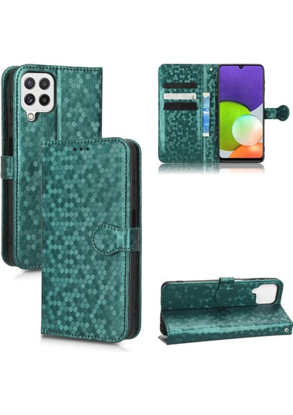 Samsung Galaxy A22 4g Için Kılıf Deri Cüzdan Kapak Geometrik Desen (Yurt Dışından) indirimleri