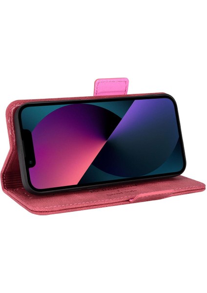 Kart Tutucu Kickstand Deri ile iphone 13 Kart Ekleme Için Kılıf (Yurt Dışından)