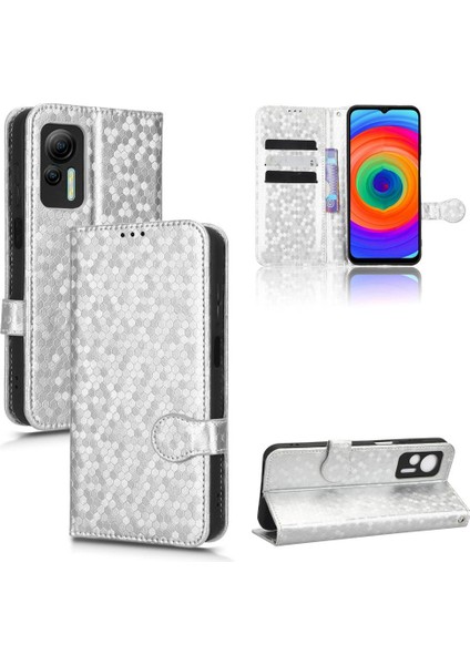 Ulefone Not 14 Için Kılıf Manyetik Toka Deri Cüzdan Kapak Geometrik (Yurt Dışından)
