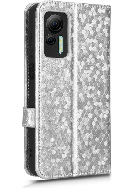 Ulefone Not 14 Için Kılıf Manyetik Toka Deri Cüzdan Kapak Geometrik (Yurt Dışından)